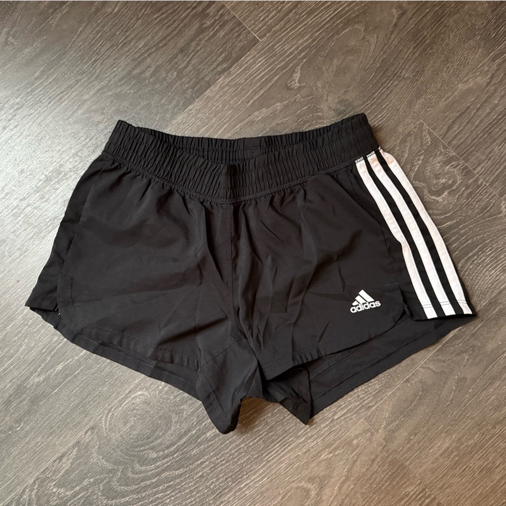 Adidas Women's Black and White Athletic Shorts
